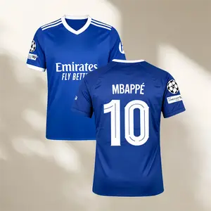 25-26 Away Blue No.10 Mbappe Short sleeve Soccer Jersey