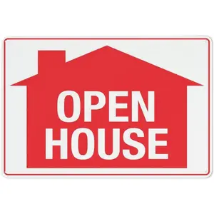 Open House Sign Safe Sign, Signs Outdoor, 12 X 8 In, Sign For Home, Business, Driveway Alert