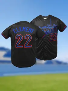 Men's Toronto #22  Baseball Jersey Stitched T-Shirt for Sports Fan
