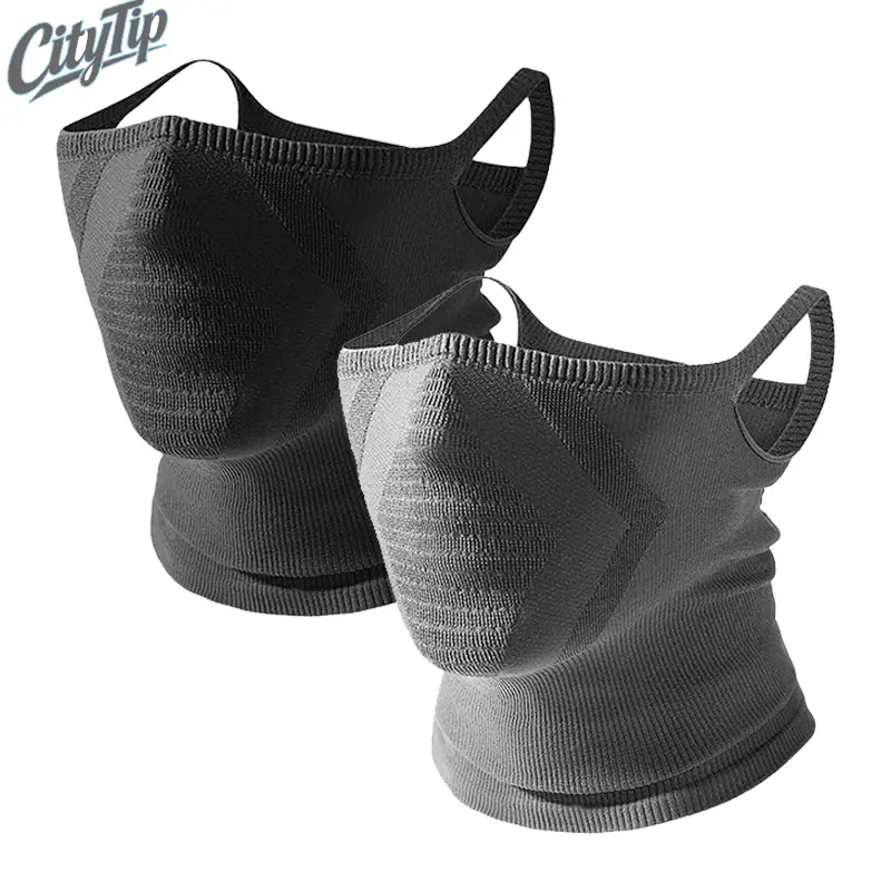 2Pcs Breathable Windproof Half Face Neck Gaiter with Ear Loops | CyclingTok OutdoorTok SunSafeTok Dust UV Protection Face Cover | Unisex for Running Hiking Cycling Motorcycle Travel Outdoor Sports