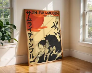 Samurai Champloo Anime Poster | Vintage Manga Art Print