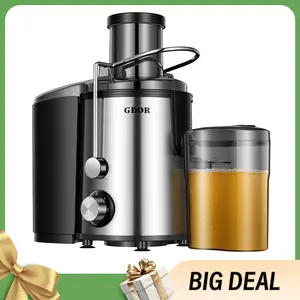 800W Stainless Steel Centrifugal Juicer | 3-speed control | Higher juice yield | For fruits & vegetables | Daily home juicing