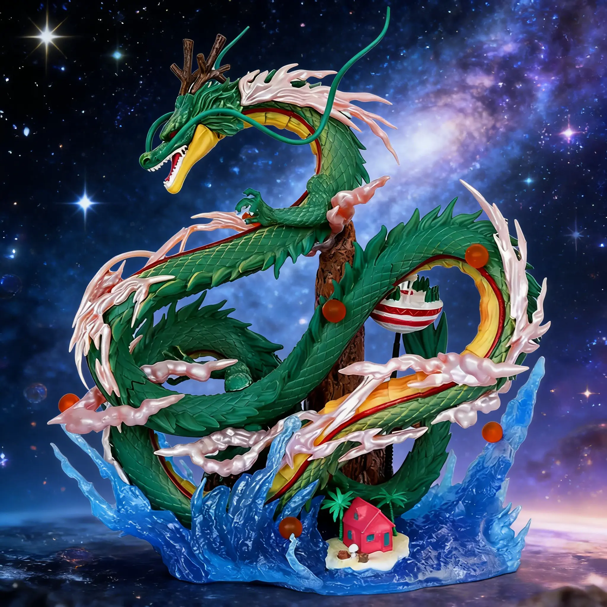 DBZ Shenron Collectible Figurine – Anime Display Piece with Gift Box, Perfect Gift for Anime Fans, Boyfriends, Friends & Kids