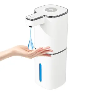 Automatic Touchless Foaming Soap Dispenser – 14oz/400ml Hands-Free Sensor Pump – USB-C Rechargeable, 4-Level Adjustable Volume, IPX5 Waterproof – Wall Mount or Countertop for Bathroom & Kitchen