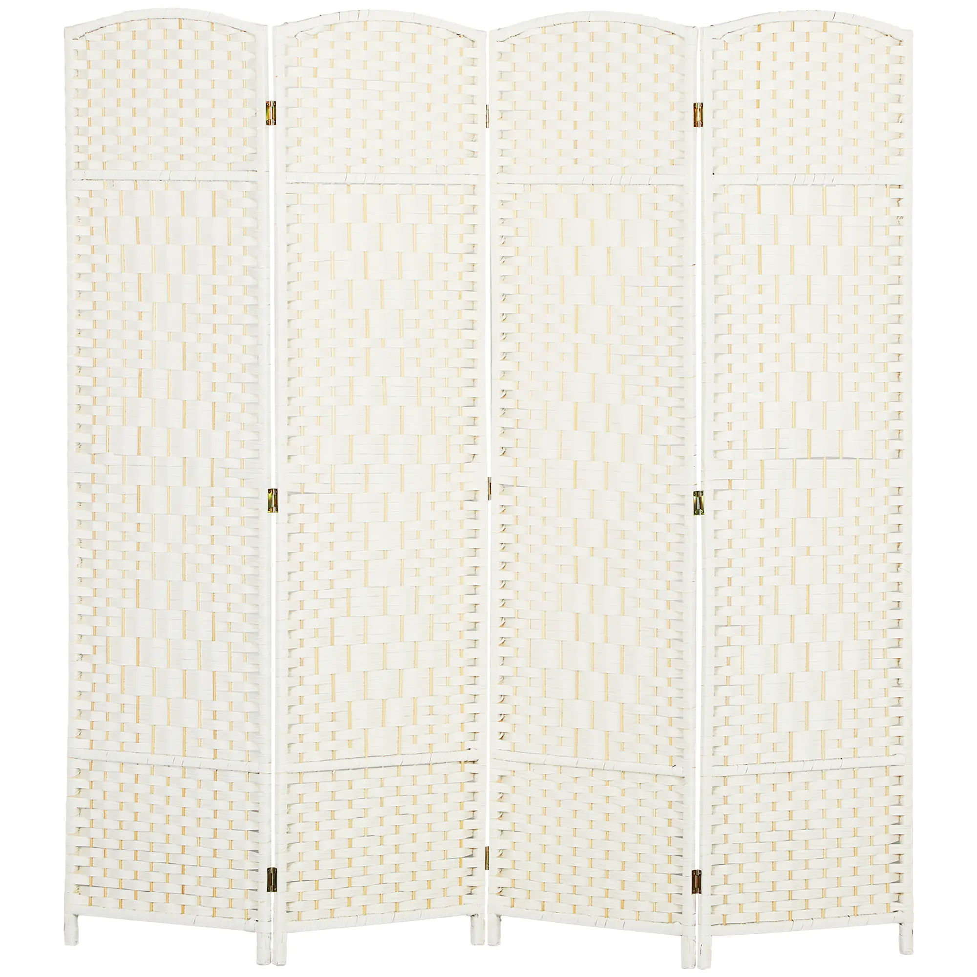 Tall 6 ft folding screen for small space creates instant privacy in studio or loft lightweight portable white 4 panel
