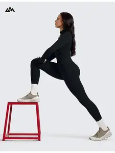 Merino Wool Leggings for Women, High Waisted Seamless Yoga Tights, Squat Proof & Breathable with Tummy Control, S