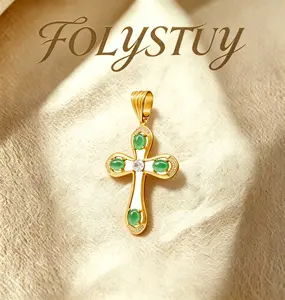 [80mm with 45mm cross pendent]FOLYSTUY(YNK07) cross pendent - Unique Cross Accents for Versatile Wear with Elegant Design