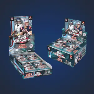 BK Break NFL0501 - (1) 2025 Topps Chrome NFL Hobby Box (1) 2025 Topps Chrome NFL Jumbo Box