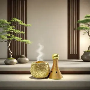 Unique Fashion Luxury Incense Burner, Essential Home Decor Item, Arabic Calligraphy Design, Ramadan Gift, Suitable for Various Settings