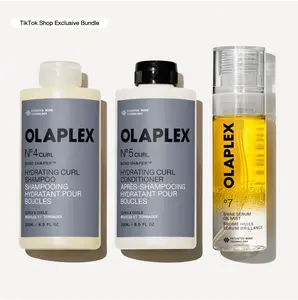 OLAPLEX Curl Define + Shine Duo - Multi-Action Shampoo + Conditioner for Stronger, Defined Curls + 2-in-1 Replenishing Repair Treatment for Shine + Hydration