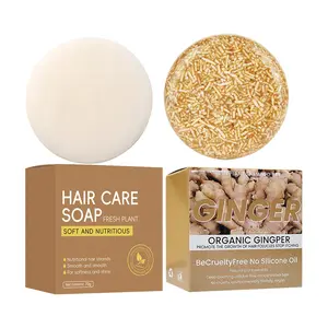 Ginger Shampoo Bar & Coconut Oil Conditioner Soap Set – Handmade for Thicker, Hydrated Hair