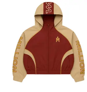 989890 One Million Bold Statement Tan Windbreaker Set