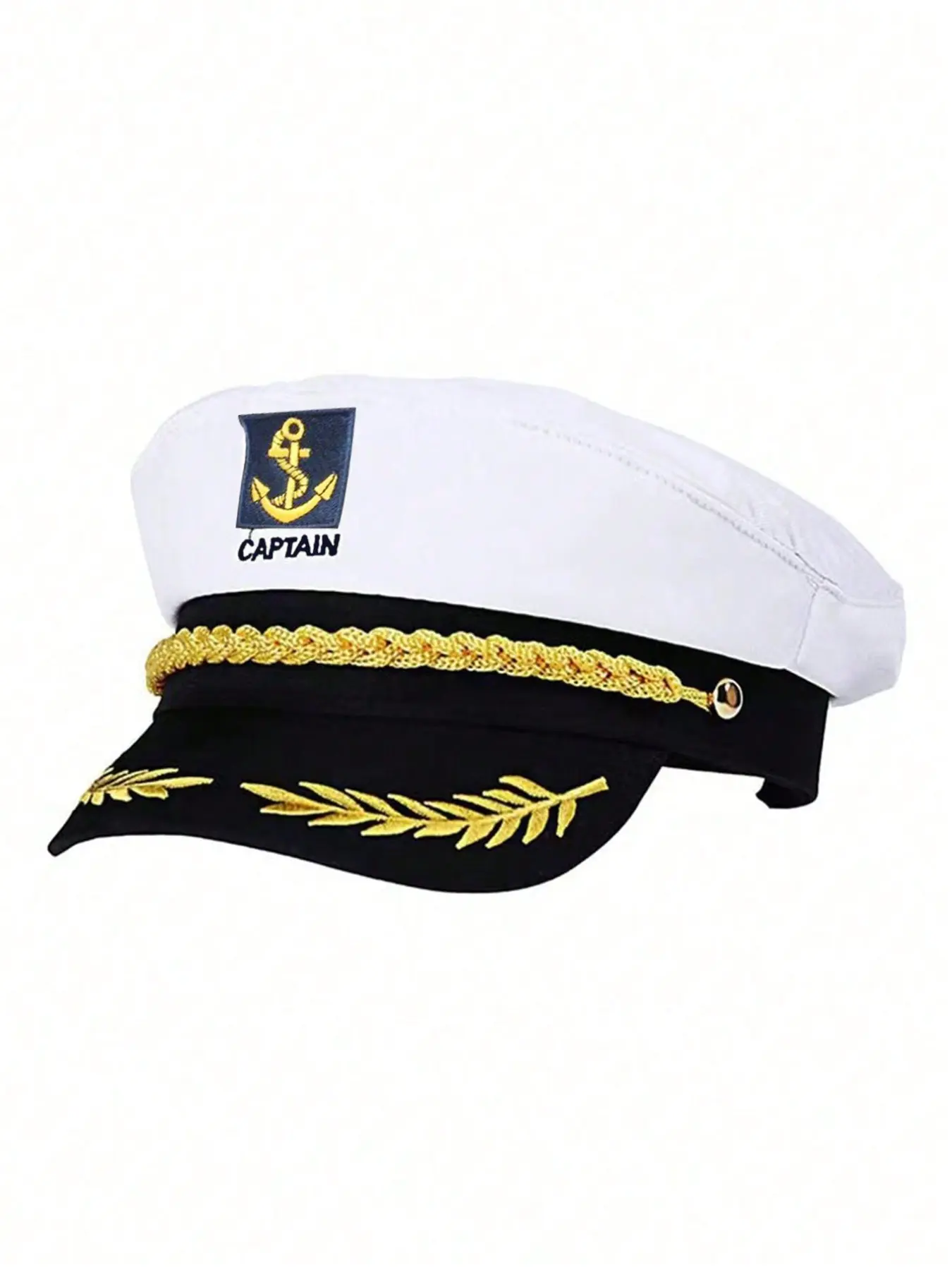 Men's Captain Hat, Uniform Prop Captain Hat, Party Accessory, Party Photo Prop, Funny Hat, 1pc, Perfect for Parties, Stylish and Functional, Party Hats