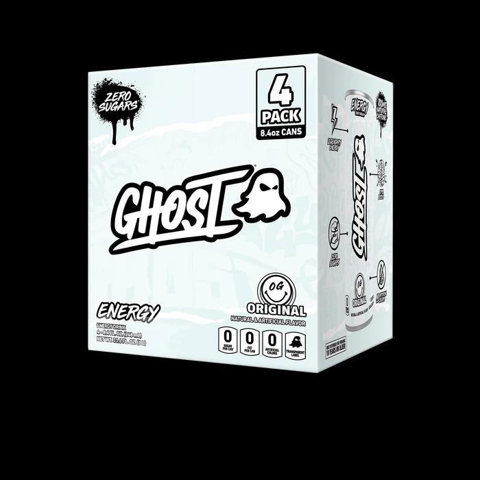 Ghost Energy Drink OG Original Clean Citrus Flavor Sugar-Free Performance 16 fl oz Cans Pack of 4 Zero Sugar Vegan Friendly