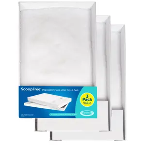 PetSafe Crystal Litter Tray, ScoopFree Refill Tray, Cat Litter Refill, Self Cleaning Litter Box, Low Tracking Litter, PetSafe Cat Supplies, crystal litter