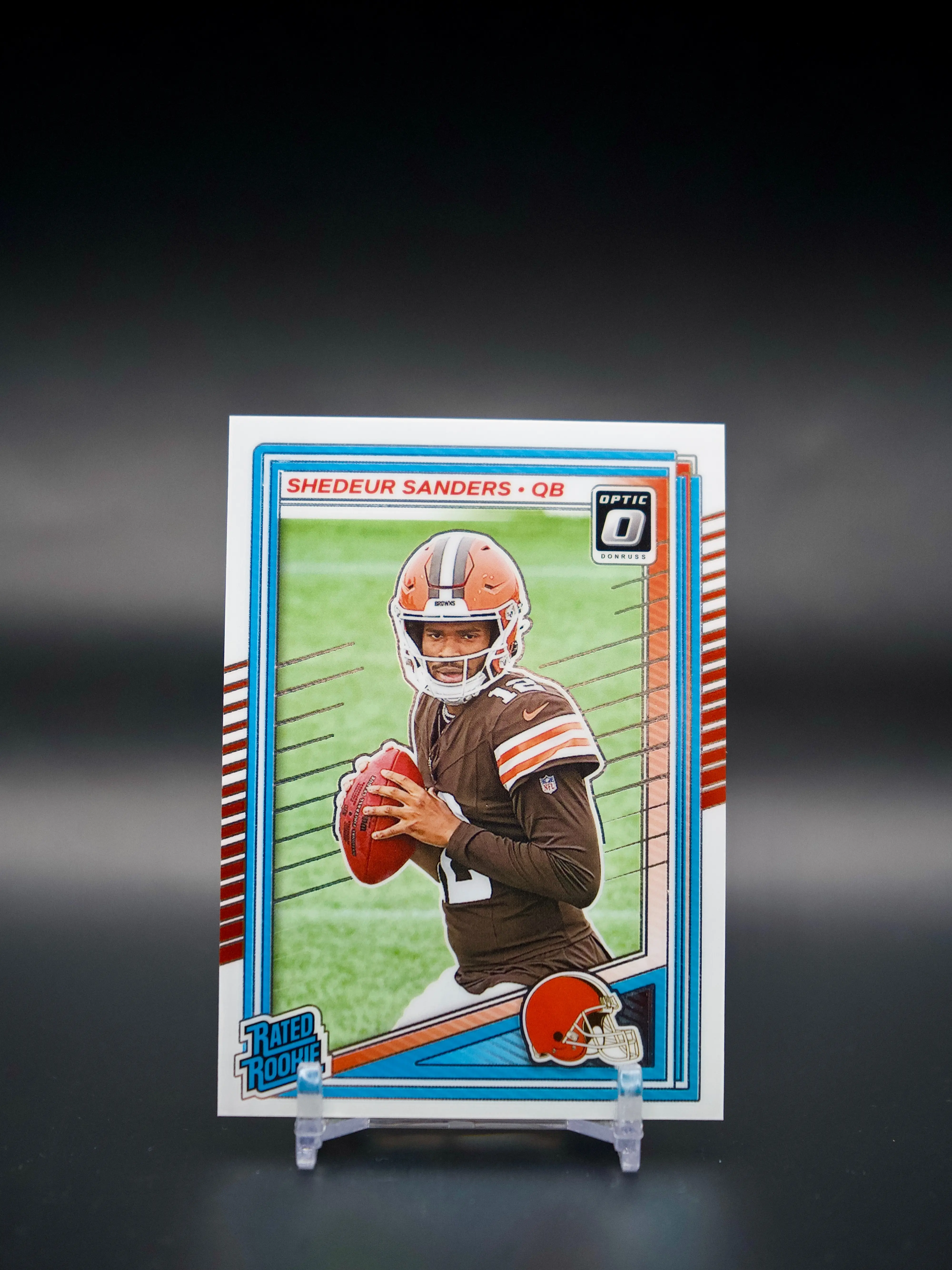 PANINI 2025 Optic Series #203 Shedeur Sanders Football Rookie Single Card, Sports Trading Card for Collectors, Rookie Card
