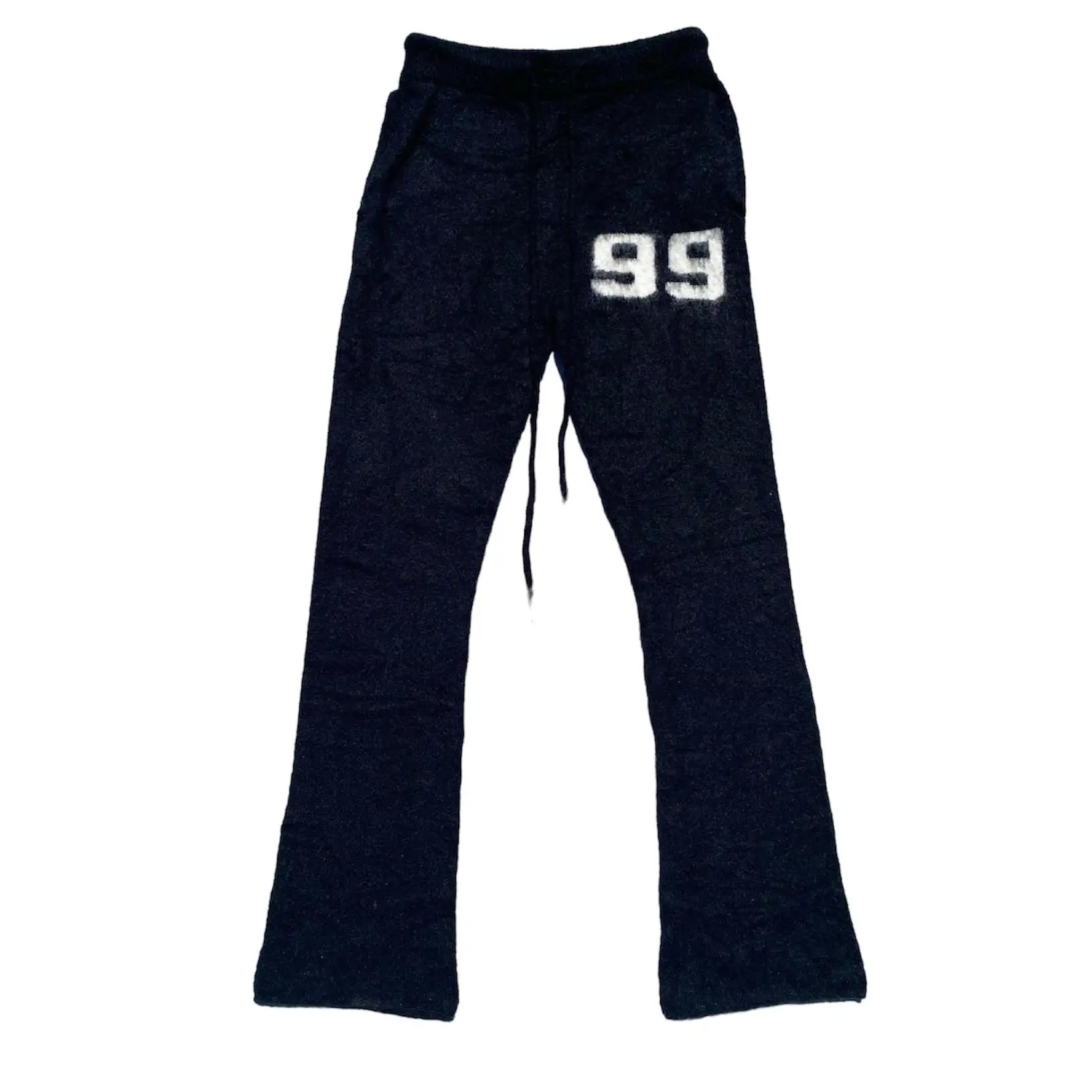 Mohair Flare Pants Black
