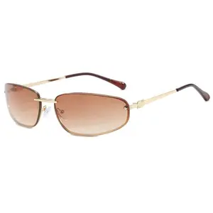 Gradient Polarized Square Aviator Sunglasses for Women Men Metal Frame Retro Beach Shades