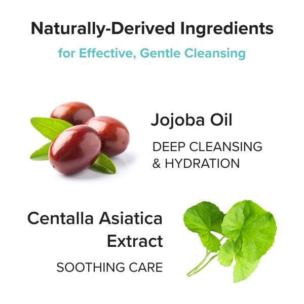 3W8L Deep Off & Fresh Cleansing Oil, Korean Pore Care Makeup & Sunscreen Remover with Jojoba & Centella