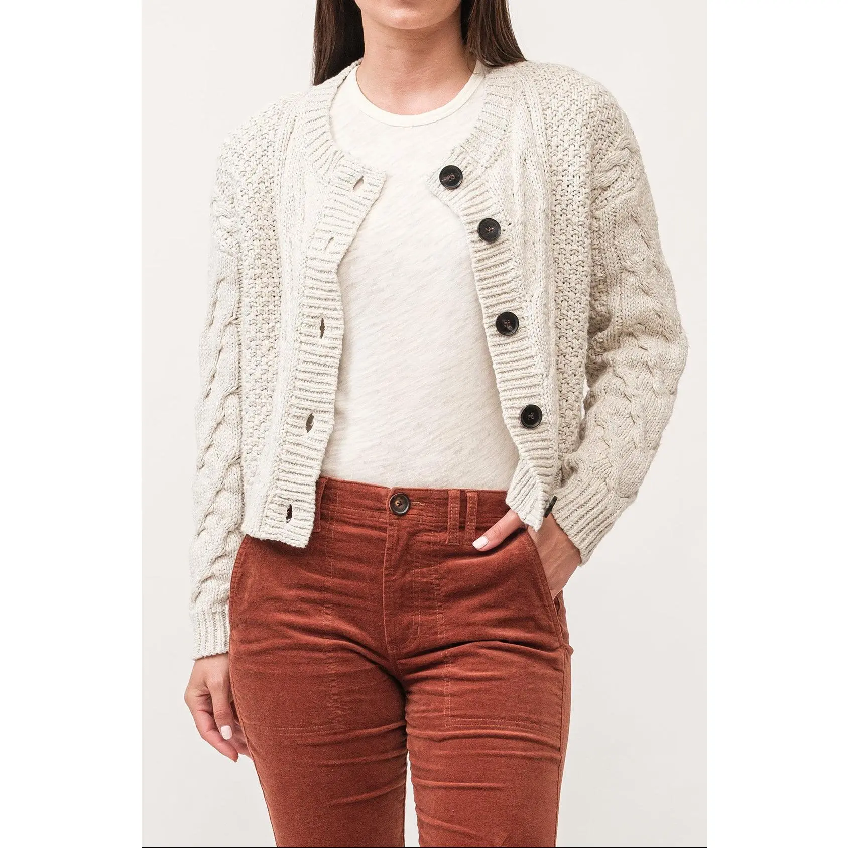 ALMA SWEATER PEARL GREY