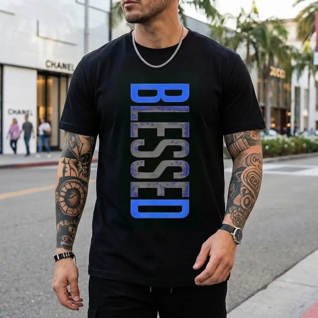 Men's Plus Size Geometric Cotton Stretch Sporty Sports Top - Soft, Breathable, Relaxed Fit, Classic Short-Sleeve Casual Tee for Everyday Wear (S-5XL), Sporty Sports Tops