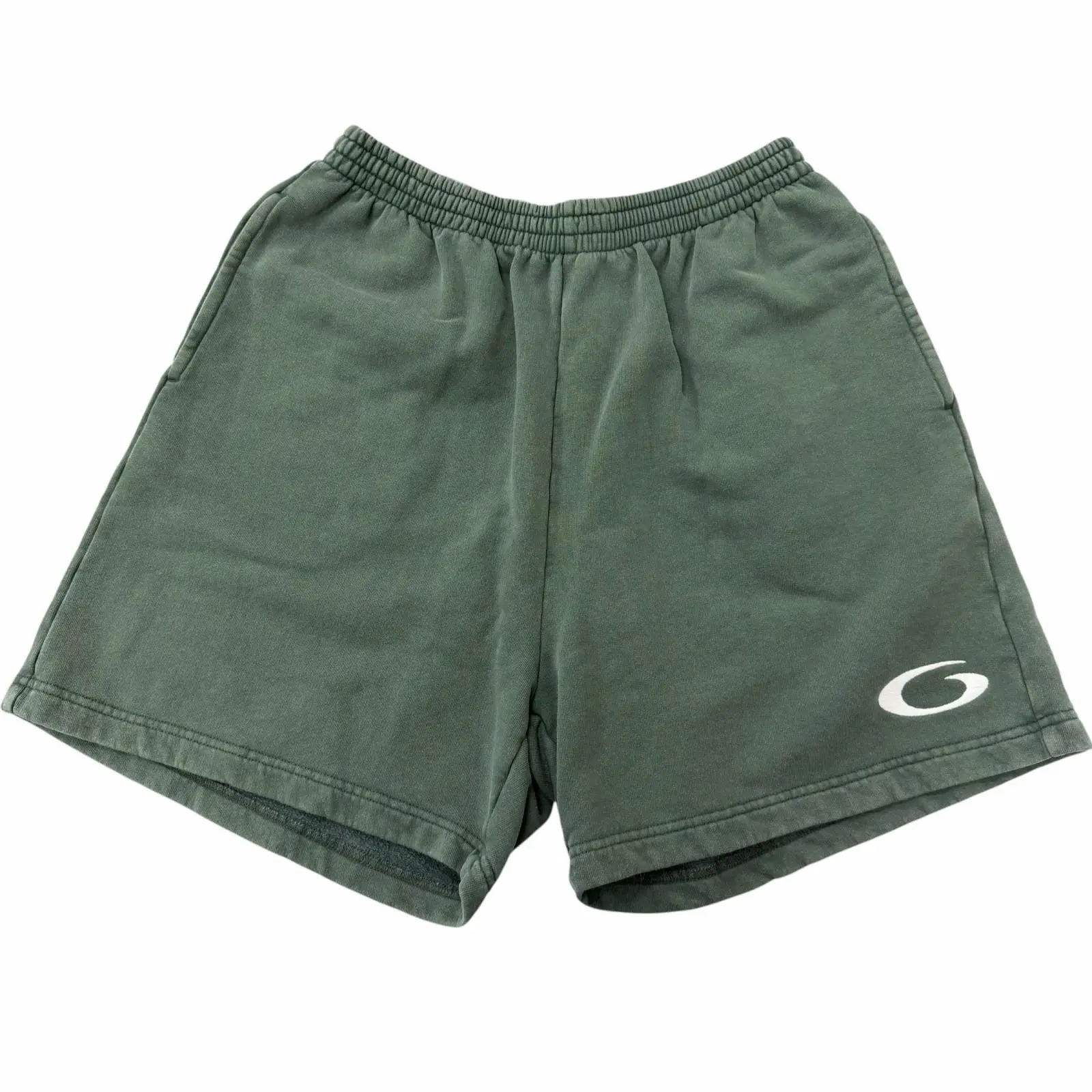 Pre-owned Balenciaga Cotton Small Leather Goods Embroidered Sweat Shorts
