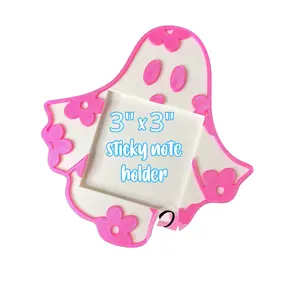 Cute Ghost Desk Organizer| Note Holder Custom 3D Printed sticky note Holder Office Study Stationery Desktop Storage