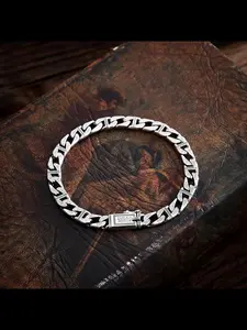 New Men's Fashion Clavicle Chain Textured Mother Son Chain, Vintage Punk Motorcycle Style, Unique Retro Design, Unique Ethnic Pattern, Unisex Hand Bracelet