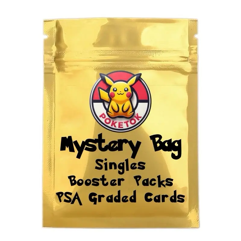 PokeTok Pokémon Mystery Repack Singles Booster Packs & PSA Graded Cards Sealed Hobby Box Best Value Mystery Bags