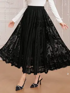 Women'S Patchwork Lace Skirt