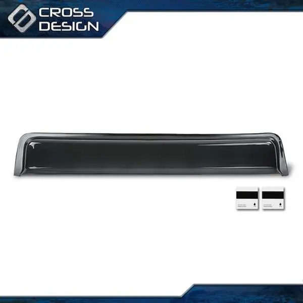 CROSSDESIGN Automotive Side Window Deflector - Adjustable Visor, Auto Accessories for 30-inch Wide RV Windows, Smoke Tint Car Sun Protection, Durable Use