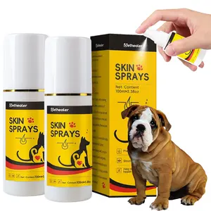 100ml*2Pcs Pet Care Spray for Dogs & Cats – Soothes Hot Spots, Allergies & Irritation –Deodorizing, Stops Scratching, Calms Discomfort – Safe for Puppies & Kittens – 3.38oz Pet Care anti itch relief Spray