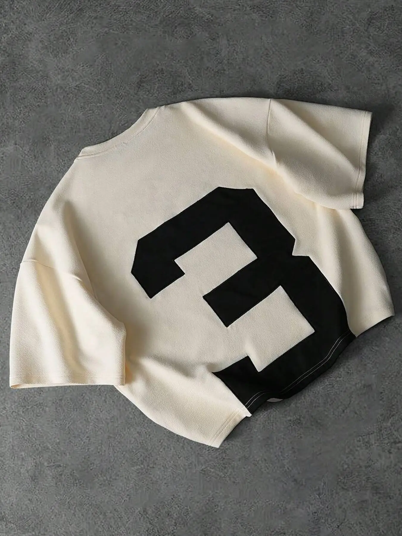 Men's Light T-Shirt with Number 3 Pattern, Street Style Casual Loose Fit, Outdoor Travel Party Wear, All Seasons Comfortable Tee, Casual Streetwear Top, Menswear Streetwear