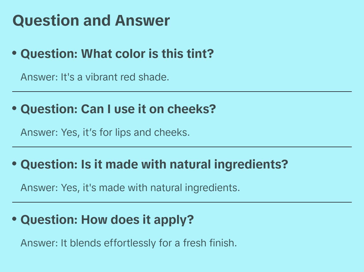 AMINAH Unicorn Dreams LOLLIPOP - Lips & Cheeks Tint - Red STAIN Gloss Lipgloss - Natural Ingredients - Vibrant Red Shade - Makeup Cosmetic