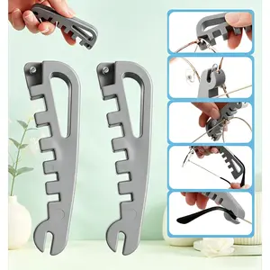 2PC Portable Glasses Adjustment Tool | Frame Bender & Curvature Adjuster, Perfect DIY Repair for Temple Arms and Nose Pads