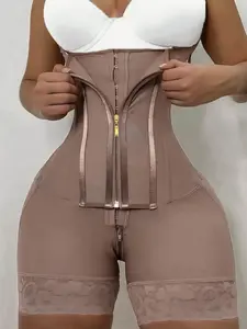 Adjustable Waist Shaperwear Bottoms, Comfort Fajas, Fajas Colombianas, Butt Lifting And Tummy Control High Waist Shaper Shorts, Waist Trainer, Body Shaper With Zipper, Colombian Shapewear, Womenswear, Perfect For Daily Wear & gym