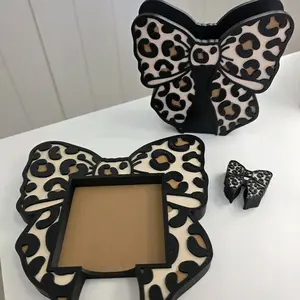 3D Printed Cheetah Pen Holder Post-it Note Holder Straw Topper Leopard Print Design for Desk Organization