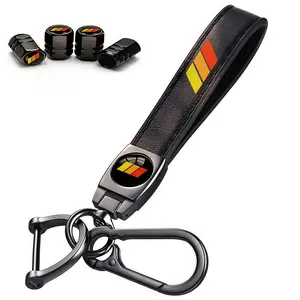 Tire Valve Stem Caps and  Car Keychain Keyring   Explosion Valve Cover Aluminum Alloy Compatible Tire Valve Stem Caps for Toyota Tacoma 4Runner Tundra Rav4 Highlander