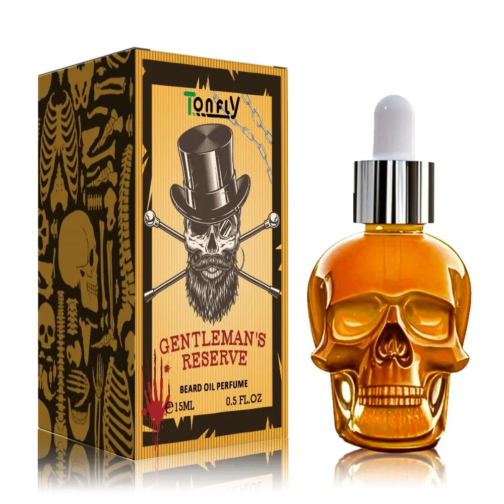 Gentleman's Beard Oil Perfume, Long Lasting Fragrance for Men, Beard Hydration, Portable Size, Hydrating Moisturizing Beard Care Formula, Single Pack, Glycerin, Grooming