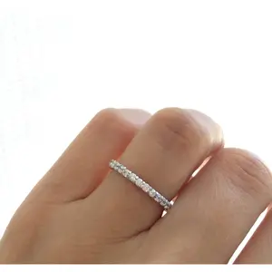 2mm Sterling Silver Full Eternity Band