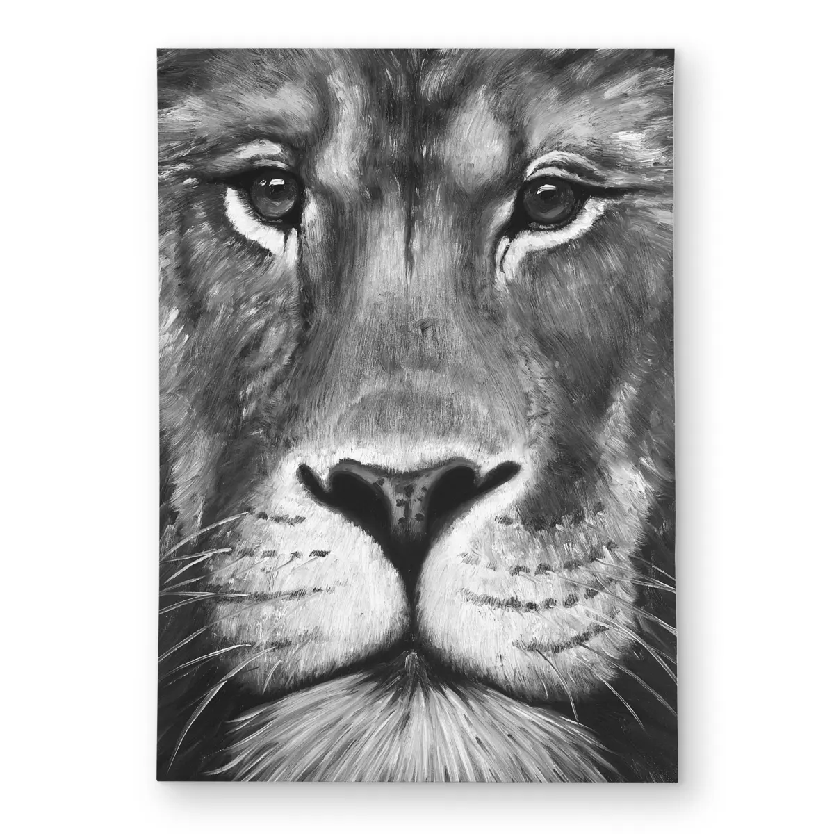 Begin Home Decor C1ROAR5726U3P6 5 x 7 ft. Lion Portrait Outdoor Area Rug - Wildlife Home Decor - Rectangle, Animal Rugs, Patio Rug