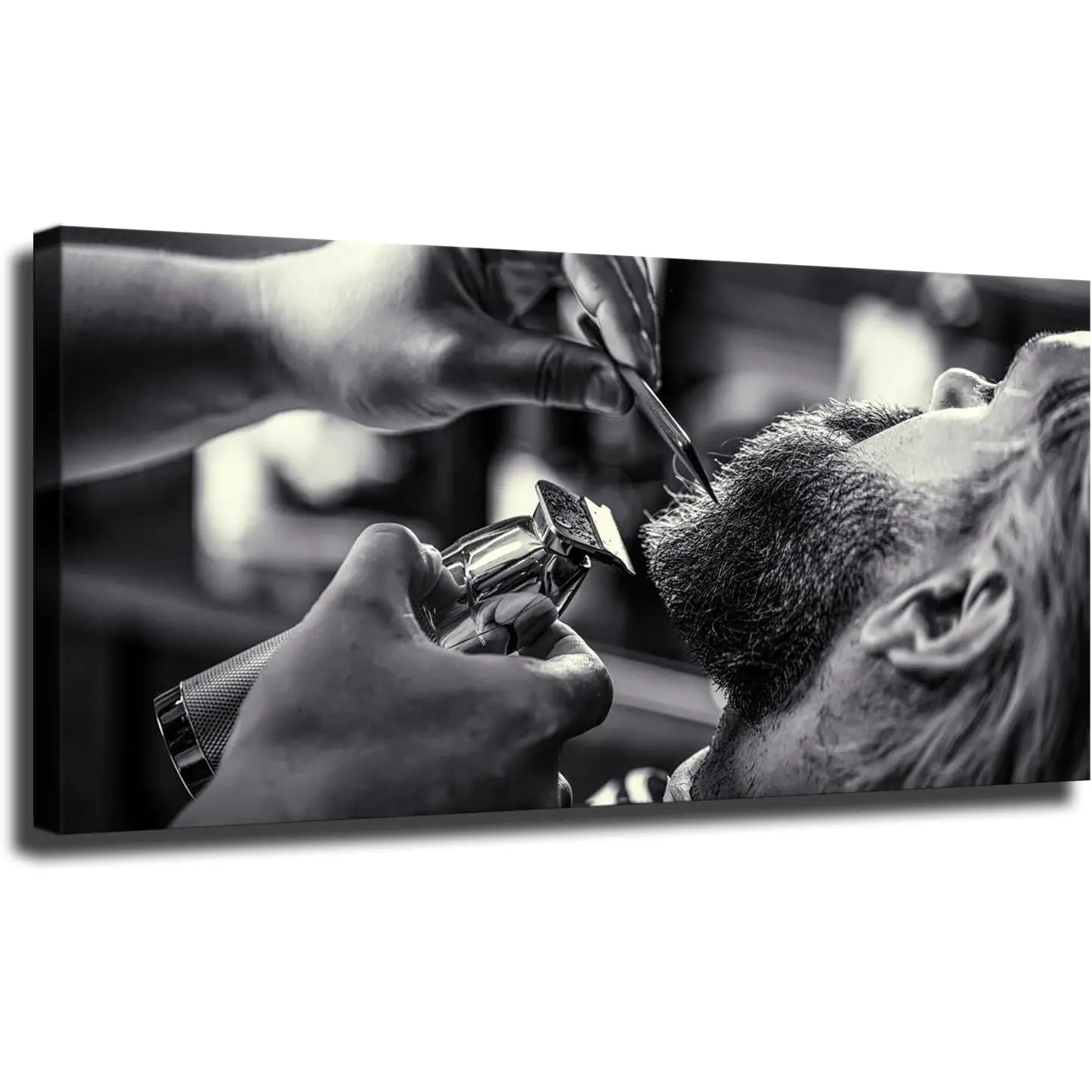 Barbershop Haircut Barber Poster Wall Art for Living Room Bedroom Wall Art Printins Wall Decor (8x12inch-No Framed)