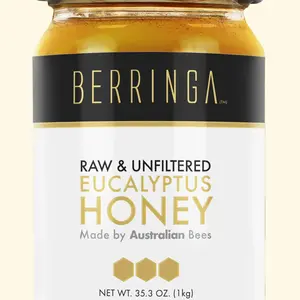 Berringa 100% Pure Australian Raw Eucalyptus Honey -  1 kg
