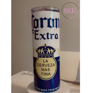 Corona Extra 20oz Double walled Vacuum Tumbler with Metal straw