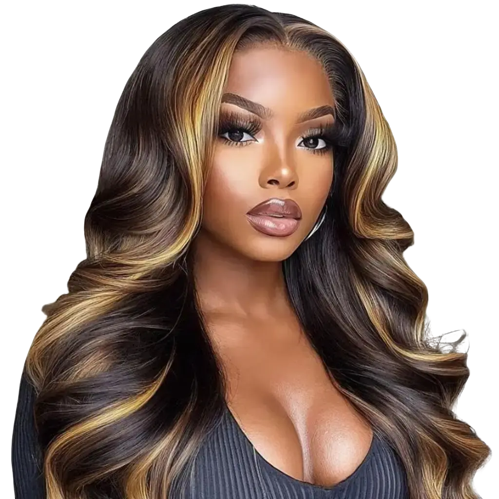 【New Arrival】Nadula Loose Body Wave Lace Closure 7x5 Bye Bye Knots Wig Dark Brown Wig with Face-Framing Highlights Summervibes TikTokShopStockUp