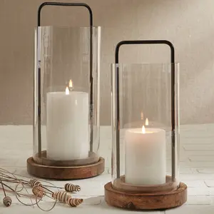 Wood & Iron Mason Lantern