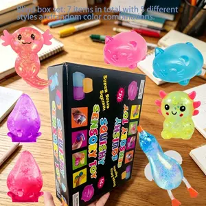 7Pcs/Set Creative Fidget Slow Rising Squishy Toys, Novel Sensory Stress Relief Toys, Small Gifts for Parties and Gatherings