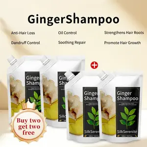 [SALE Buy2 Get 2 Free ] SilkSerenité Ginger Shampoo Anti-Hair Loss& Oil Control Dandruff Relief& Hair Growth | 320ml