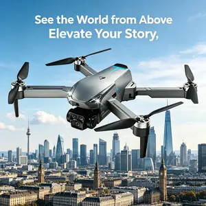 Aerial Drone M8 Pro 2026 - GPS Positioning, 4K UHD EISCamera, 5G WiFi FPV, Brushless Motors, Optical Flow Hover,Intelligent Obstacle Avoidance, Auto Return, 360° Stunt Roll,Two Batteries