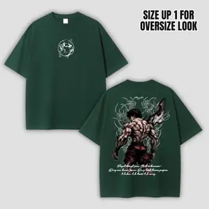Baki Hanma Anime tee ,Gym tshirt Gothic Warrior Print with Vintage Fade, Brotherhood Statement Piece for Mental Reps – Heavyweight Gym code, Gift for Fan , Gym Wear graphic tees vacation outfits men gifts dailywear Big Breathable